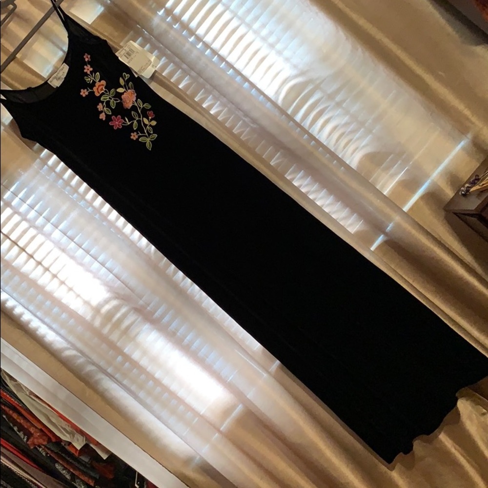 Long velvet boutique dress sz 6